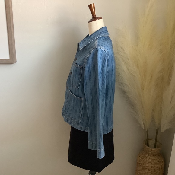 Veronica Beard NWOT Dahl Striped Jean Jacket, Size XS - Picture 7 of 16